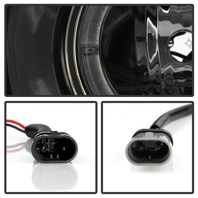 LED Halo Smoke Projector Headlights <br>04-08 Pontiac Grand Prix