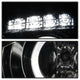 LED Halo Smoke Projector Headlights <br>04-08 Pontiac Grand Prix