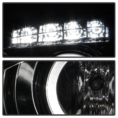 LED Halo Smoke Projector Headlights <br>04-08 Pontiac Grand Prix