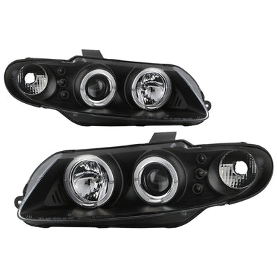 LED Halo Black Projector Headlights <br>04-06 Pontiac GTO