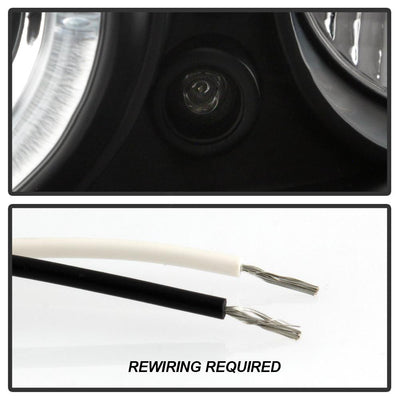 LED Halo Black Projector Headlights <br>04-06 Pontiac GTO