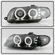LED Halo Black Projector Headlights <br>04-06 Pontiac GTO