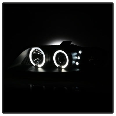 LED Halo Black Projector Headlights <br>04-06 Pontiac GTO