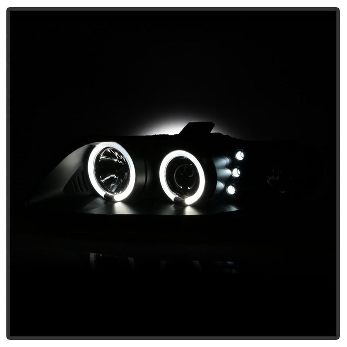 LED Halo Black Projector Headlights <br>04-06 Pontiac GTO
