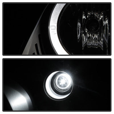 LED Halo Black Projector Headlights <br>04-06 Pontiac GTO
