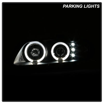 LED Halo Black Projector Headlights <br>04-06 Pontiac GTO