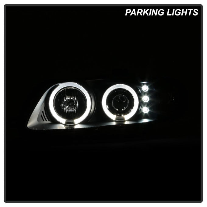 LED Halo Black Projector Headlights <br>04-06 Pontiac GTO