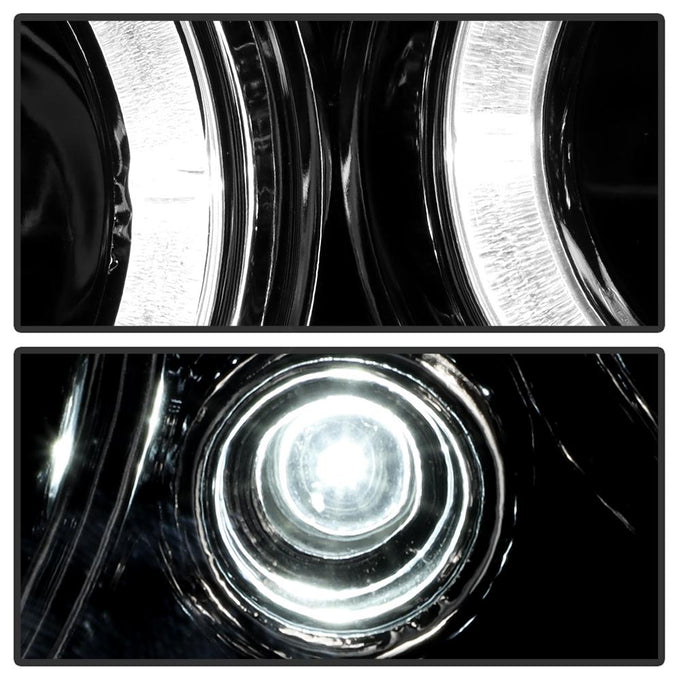 LED Halo Chrome Projector Headlights <br>04-06 Pontiac GTO