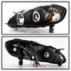 LED Halo Black Projector Headlights <br>03-08 Toyota Corolla