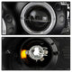 LED Halo Black Projector Headlights <br>03-08 Toyota Corolla