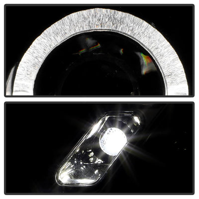 LED Halo Black DRL Projector Headlights <br>00-05 Toyota Celica
