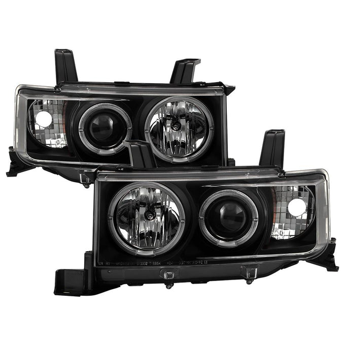 LED Halo Black Projector Headlights <br>04-06 Scion xB