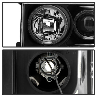 LED Halo Black Projector Headlights <br>04-06 Scion xB