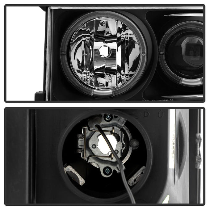 LED Halo Black Projector Headlights <br>04-06 Scion xB