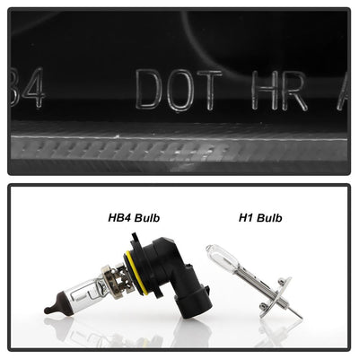 LED Halo Black Projector Headlights <br>04-06 Scion xB