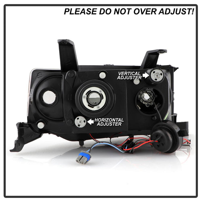 LED Halo Black Projector Headlights <br>04-06 Scion xB