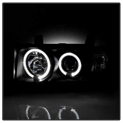 LED Halo Black Projector Headlights <br>04-06 Scion xB