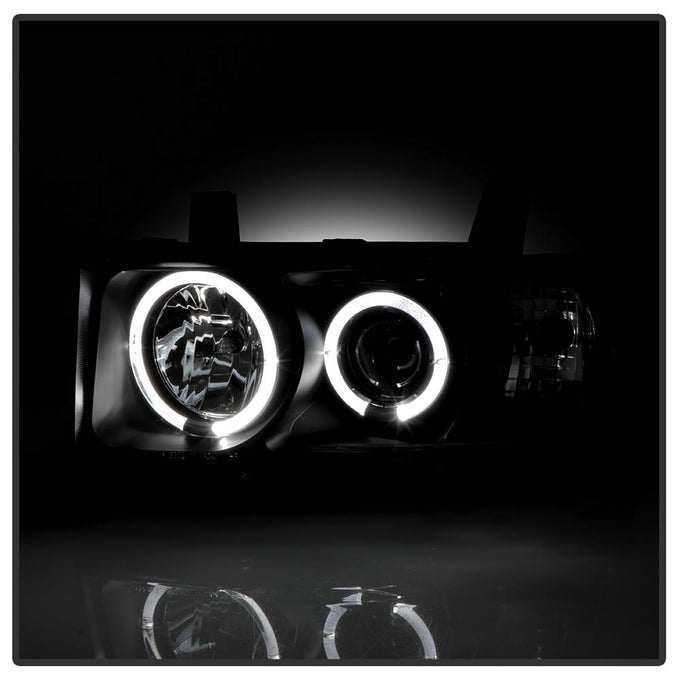 LED Halo Black Projector Headlights <br>04-06 Scion xB