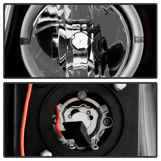 LED Halo Black Projector Headlights <br>05-11 Toyota Tacoma