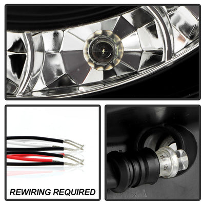 LED Halo Black Projector Headlights <br>05-11 Toyota Tacoma