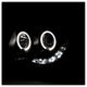 LED Halo Black Projector Headlights <br>05-11 Toyota Tacoma