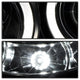 LED Halo Black Projector Headlights <br>05-11 Toyota Tacoma