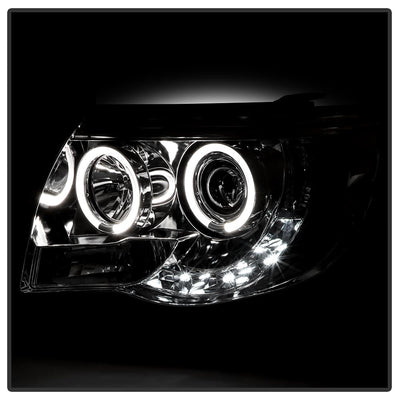 LED Halo Chrome Projector Headlights <br>05-11 Toyota Tacoma