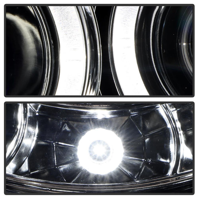 LED Halo Chrome Projector Headlights <br>05-11 Toyota Tacoma