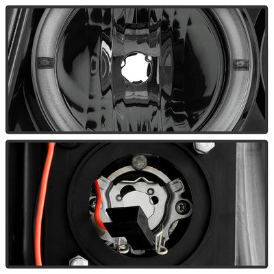 LED Halo Smoke Projector Headlights <br>05-11 Toyota Tacoma