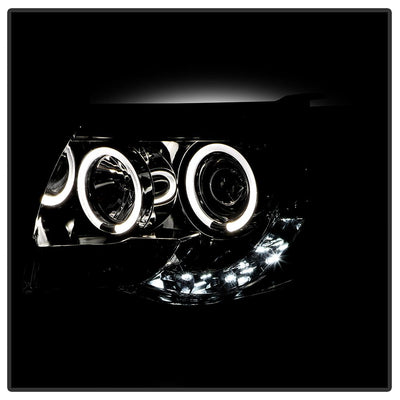 LED Halo Smoke Projector Headlights <br>05-11 Toyota Tacoma
