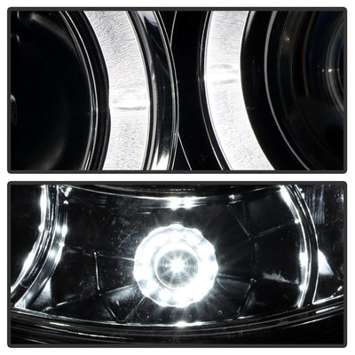 LED Halo Smoke Projector Headlights <br>05-11 Toyota Tacoma