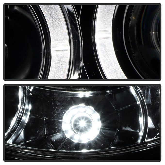 LED Halo Smoke Projector Headlights <br>05-11 Toyota Tacoma