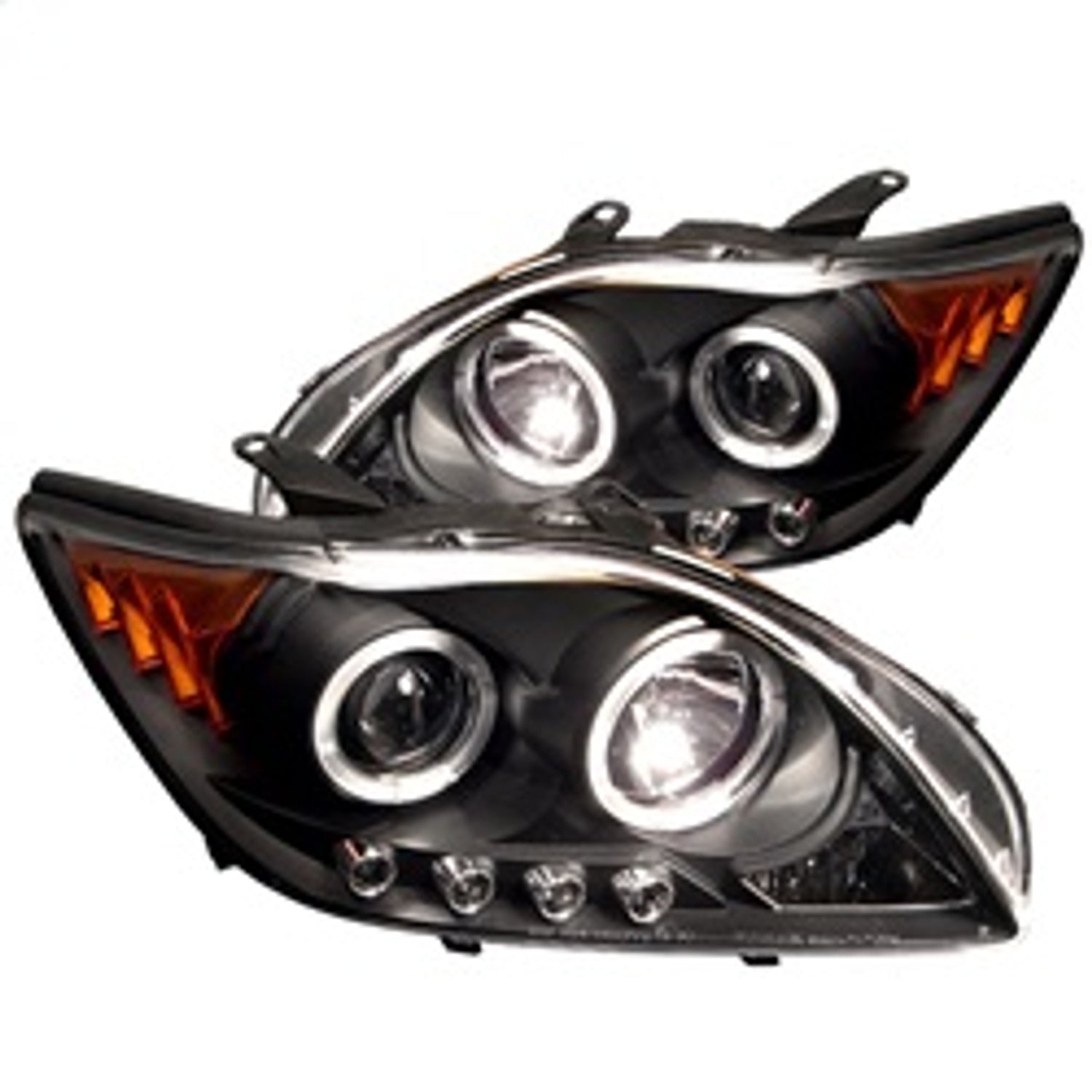 LED Halo Black Projector Headlights <br>05-07 Scion tC