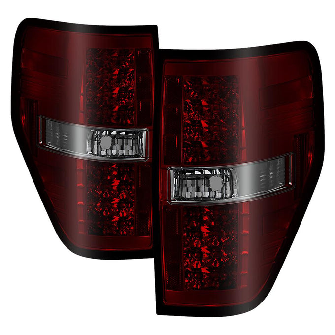 Red Smoke LED Tail Lights <br>09-14 Ford F-150