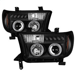 Eliminates AFS function Black LED Halo Projector Headlights <br>07-13 Toyota Tundra 08-13 Toyota Sequoia