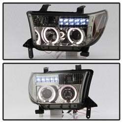 Eliminates AFS function Smoke LED Halo Projector Headlights <br>07-13 Toyota Tundra 08-13 Toyota Sequoia