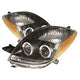 LED Halo Black Projector Headlights <br>06-08 Toyota Yaris