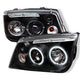 CCFL Halo Black Projector Headlights <br>99-05 Volkswagen Jetta