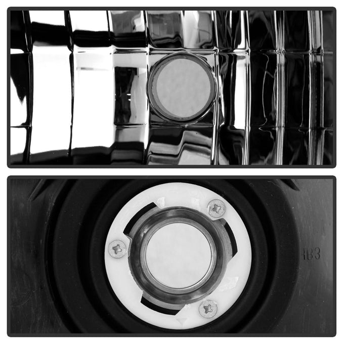 Black Crystal Headlights 1PC W/ Bumper Lights <br>03-06 Chevy Silverado 1500, 2500 ,3500 HD