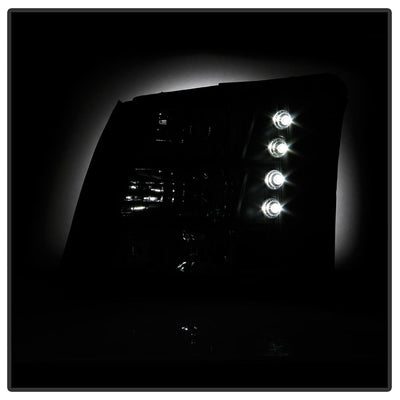 Black Crystal Headlights 1PC W/ Bumper Lights <br>03-06 Chevy Silverado 1500, 2500 ,3500 HD