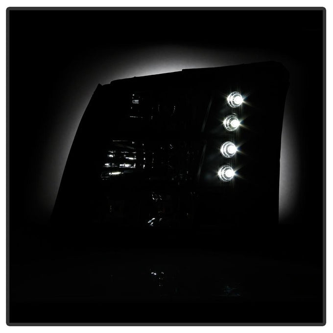Black Crystal Headlights 1PC W/ Bumper Lights <br>03-06 Chevy Silverado 1500, 2500 ,3500 HD