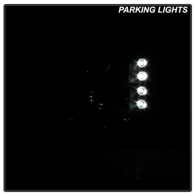 Black Crystal Headlights 1PC W/ Bumper Lights <br>03-06 Chevy Silverado 1500, 2500 ,3500 HD