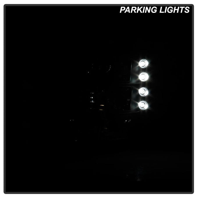 Black Crystal Headlights 1PC W/ Bumper Lights <br>03-06 Chevy Silverado 1500, 2500 ,3500 HD