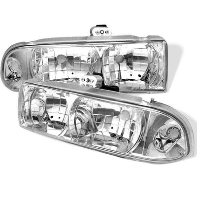 Chrome Crystal Headlights <br>98-05 Chevrolet Blazer 98-04 Chevrolet S10