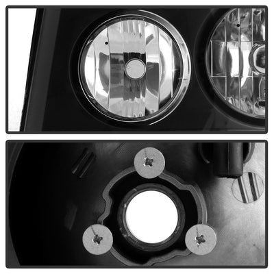 Black Crystal Headlights 1PC W/ Bumper Lights <br>99-02 Chevy Silverado 1500, 2500, 01-02 3500