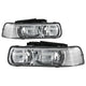 Chrome Crystal Headlights <br>99-02 Chevy Silverado, 00-06 Suburban 1500, 2500