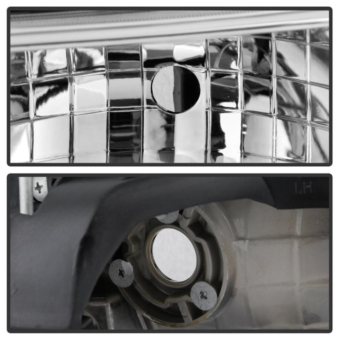 Chrome Crystal Headlights <br>99-02 Chevy Silverado, 00-06 Suburban 1500, 2500