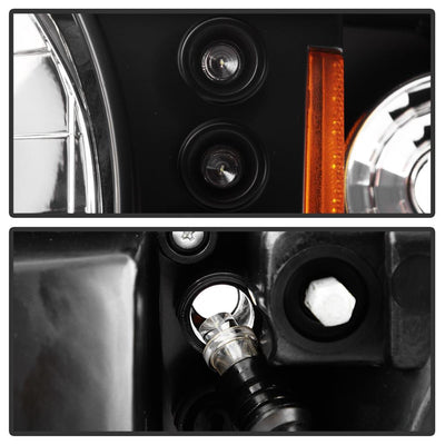 Black Crystal Headlights <br>87-93 Ford Mustang