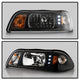 Black Crystal Headlights <br>87-93 Ford Mustang