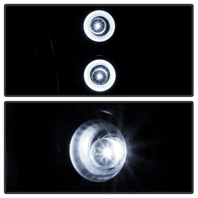 Black Crystal Headlights <br>87-93 Ford Mustang